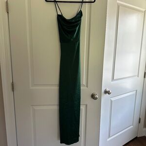 David’s Bridal Emerald Green Gown
